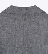 grey herringbone jacket