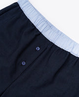 Wool Blend Trousers with Contrast Trim