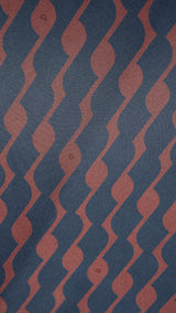 Long dress chocholate & blu