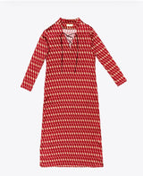 long patterned dress