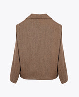 Brown Herringbone Jacket