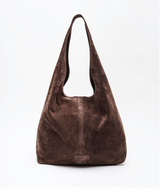 G45 borsa in pelle suede - chocolate