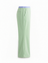 Pantalone Wide-Leg Verde