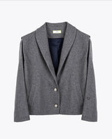 grey herringbone jacket