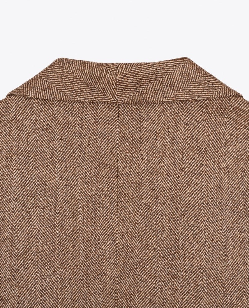 Brown Herringbone Jacket