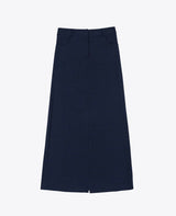Long blue skirt
