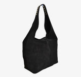 Big suede black bag