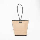 CAYE rattan & pelle nera